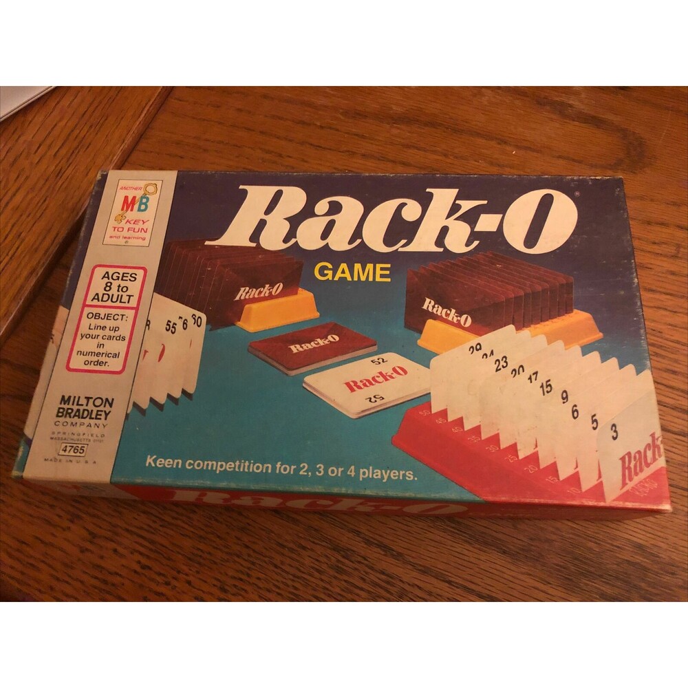 Rack-O Card Game Milton Bradley 1975 Ed 4765